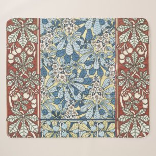 Art Nouveau Vintage Kersenbloesem Patroon Sherpa Deken