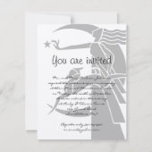 Art Nouveau Vintage kerstfeest Invitae Kaart (Voorkant)