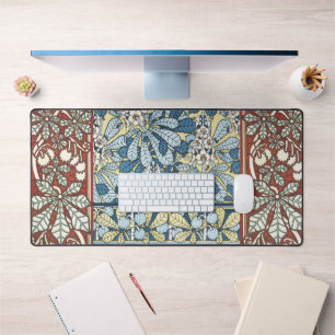 Art Nouveau Vintage Kerstnoten Bloempatroon Bureaumat
