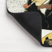 Art Nouveau vintage, kunstenaar schilderend met hu Muismat (Hoek)