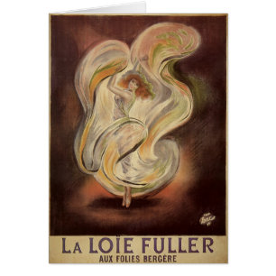 Art Nouveau vintage, La Loie Fuller moderne danser