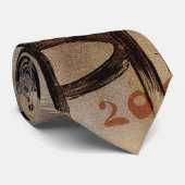 Art Nouveau Vintage Le Grillon, Man die bier drink Stropdas (Opgerold)