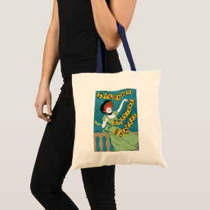Art Nouveau vintage, Livorno Senorita danst Tote Bag
