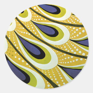 Art Nouveau vintage, Macmillan's Pauwveer Ronde Sticker