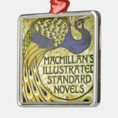 Art Nouveau vintage, Macmillan's Pauwveren Metalen Ornament (Links)