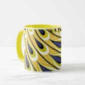 Art Nouveau vintage, Macmillan's Pauwveren Mok (Voorkant links)