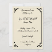 Art Nouveau Vintage, Restaurant Soft Opening Party (Achterkant)