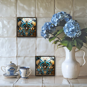 Art Nouveau Vintage Tegeltje