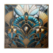 Art Nouveau Vintage Tegeltje (Voorkant)