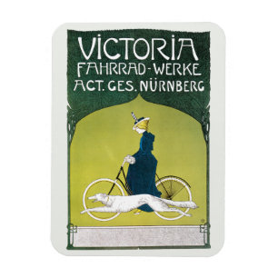 Art Nouveau vintage, Victoria Fahrrad Werke, Rehm Magneet