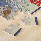 Art Nouveau vintage, vrouw in antieke cabriolet Legpuzzel (Zijkant)