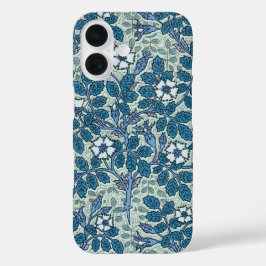 Art Nouveau vintage, wilde rozenbloemen in tuin iPhone 16 Hoesje