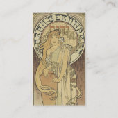 Art Nouveau-Visitekaartjes Visitekaartje (Achterkant)