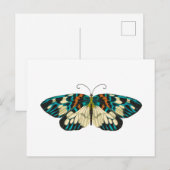 Art nouveau vlinder briefkaart (Voorkant / Achterkant)