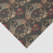 Art Nouveau Vlinder Mot Tissuepapier (Detail)