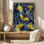 Art Nouveau Vlinderpatroon Textielkunst Poster