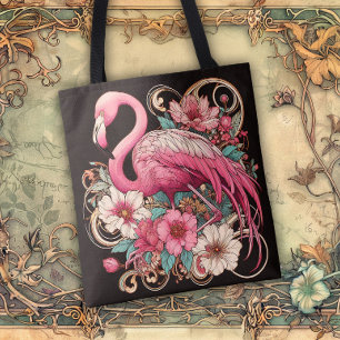 Art Nouveau vloeiende lijnen van schoonheid Tote Bag