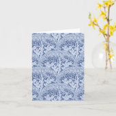 Art Nouveau Vogels door bomen Patroon Notitiekaart (Gele Bloem)