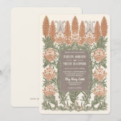 Art Nouveau voor boom veerkracht bruiloft Kaart (Voorkant / Achterkant)