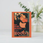 Art Nouveau, voor zuiver bloed, sarsaparilla Briefkaart (Staand voorkant)