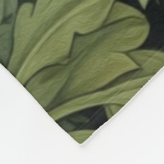 Art nouveau vos in het bos fleece deken (Hoek)