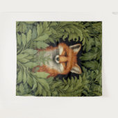 Art nouveau vos in het bos wandkleed (Voorkant (horizontaal))