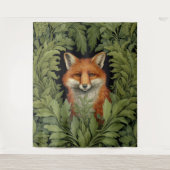 Art nouveau vos in het bos wandkleed (Voorkant)