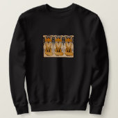 Art Nouveau Vossen Illustratie | Bos Dieren Trui (Design voorkant)