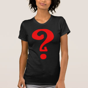 Art Nouveau-vraagteken T-shirt