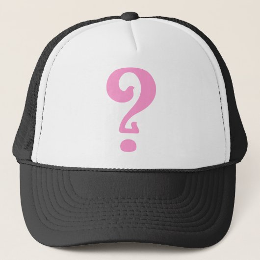 Art Nouveau-vraagteken Trucker Pet (Voorkant)
