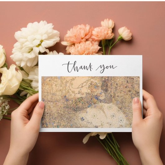  Art Nouveau Vrijgezellenfeest bedankkaart Feestdagenkaart