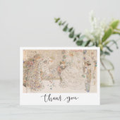  Art Nouveau Vrijgezellenfeest bedankkaart Feestdagenkaart (Staand voorkant)