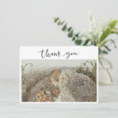 Art Nouveau Vrijgezellenfeest Dank u Feestdagenkaart (Staand voorkant)