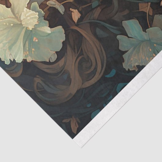 Art Nouveau Vrouw 1 Decoupage Papier (Detail)