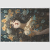 Art Nouveau Vrouw 3 Decoupage Papier (Voorkant)