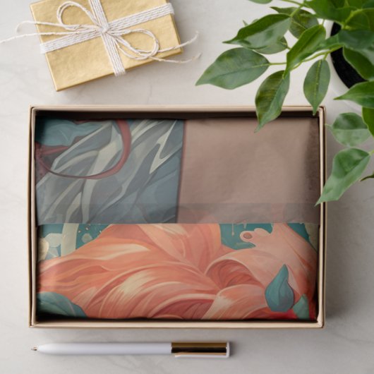 Art Nouveau Vrouw 4 Decoupage Papier (Geschenk)