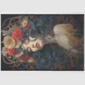 Art Nouveau Vrouw 6 Decoupage Papier (Voorkant)