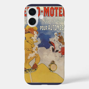  Art Nouveau, Vrouw Antiek converteerbare auto iPhone 16 Hoesje