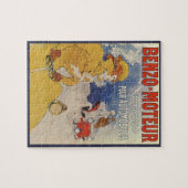  Art Nouveau, Vrouw Antiek converteerbare auto Legpuzzel (Horizontaal)