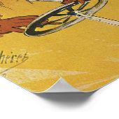 Art Nouveau, Vrouw Antiek converteerbare auto Poster (Hoek)