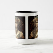 Art Nouveau Vrouw Combo Mok, 15 oz Mok (Midden)