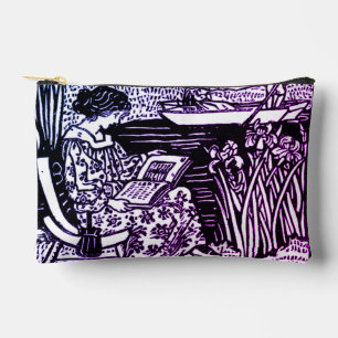 Art Nouveau Vrouw Leest Boek Liefhebber Etui