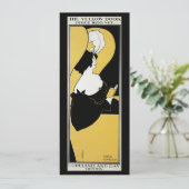  Art Nouveau, Vrouw leest een Geel Boek (Staand voorkant)