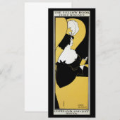  Art Nouveau, Vrouw leest een Geel Boek (Voorkant / Achterkant)