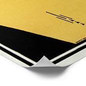  Art Nouveau, Vrouw leest een Geel Boek Poster (Hoek)