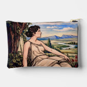 Art Nouveau vrouw leest onder boom Etui (Achterkant)