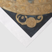 Art Nouveau Vrouw met bloemen - Klimt tribute Tissuepapier (Detail)