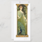  Art Nouveau Vrouw met Vogels door Sonrel Kaart (Voorkant)