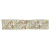 Art Nouveau Vrouwen & Bloempatroon van Mucha Korte Tafelloper (Horizontaal)