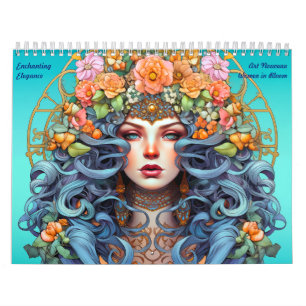 Art Nouveau Vrouwen in Bloei Kalender